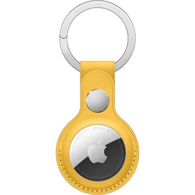 Leather Key Ring for Apple AirTag Meyer MM063ZM/A - Lemon Yellow 