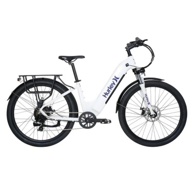 Hurley Electric-Bicycles Swell 4U Electric E-Bike, 9 Speed, Disc Brakes - WHITE - Open Box 