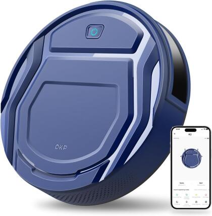 OKP Life K2 Robot Vacuum Cleaner 1800 mAh - BLUE - Open Box 