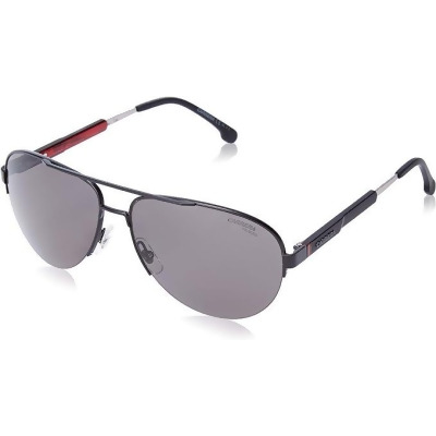 Carrera Men's 8030/S Pilot Sunglasses Polarized - Gray/Matte Black - Open Box 
