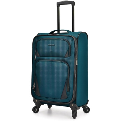 U.S. Traveler Aviron Bay Expandable Softside Luggage Carry-on 22-Inch - TEAL - Open Box 