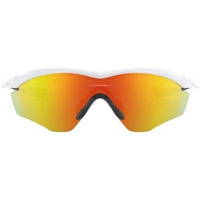 OAKLEY M2 Frame XL Rectangular Sunglasses OO9343 Polished White/Fire Iridium - Open Box 