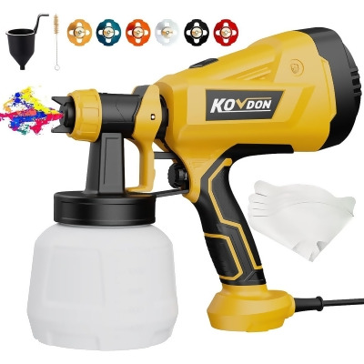 KOVDON Paint Sprayer, 700W HVLP Spray Gun, KD27 - Yellow - Open Box 