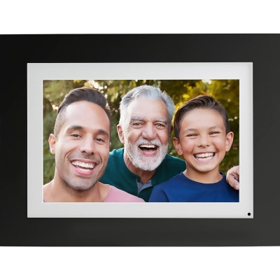 Brookstone PhotoShare 8” Smart Digital Picture Frame, Premium Black Wood - Open Box 