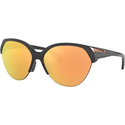 Oakley Woman Sunglasses 65MM -Matte Black Frame/Prizm Rose Gold Polarized Lenses - Open Box 