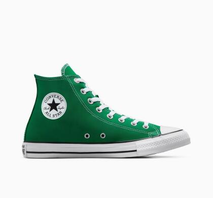 Converse Chuck Taylor All Star Canvas Unisex High Top Mens Size 4 Green White Like New