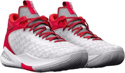 UA HOVR HAVOC 5 CLONE BASKETBALL SHOES 3024979-100 WHITE/RED M12 W13.5 - Open Box 