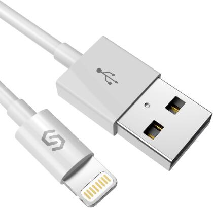Syncwire Lightning 3ft Cable to USB for Apple iPhone, iPad, More, SW-01 - White - Open Box 