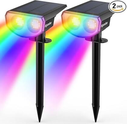 Kyosho Solar 9 Lighting Modes Halloween Christmas 38 LEDs Color 2 Pack - Black - Open Box 