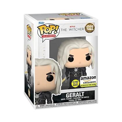 Funko Pop! TV Netflix The Witcher Geralt Glow in The Dark Amazon Exclusive - Open Box 