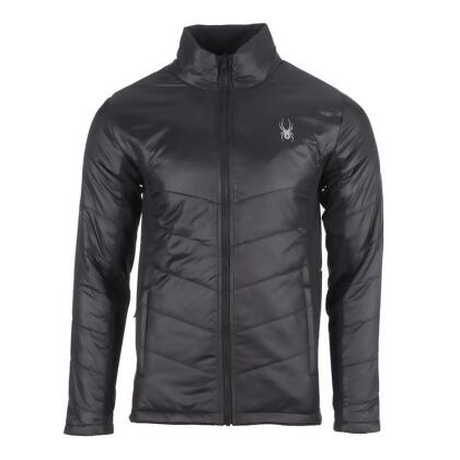 SPYDER MENS FULL ZIP JACKET BLACK - SIZE: EXTRA LARGE - BLACK, SPFGM133 