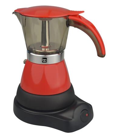 BENE CASA - ELECTRIC ESPRESSO MAKER 1-3 CUP - BC-95514 - RED - Open Box 