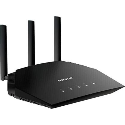 NETGEAR WI-FI 6 IEEE 802.11AX ETHERNET WIRELESS ROUTER RAX10 - BLACK - Open Box 