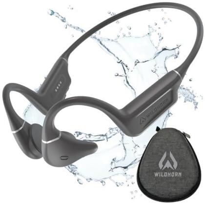 WILDHORN CRANK BONE CONDUCTION HEADPHONES BLUETOOTH 5.4 IPX7 WATERPROOF - Open Box 