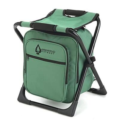ARROWHEAD OUTDOOR MULTI-FUNCTION 3-IN-1 COMPACT CAMP CHAIR - GREEN - Open Box 