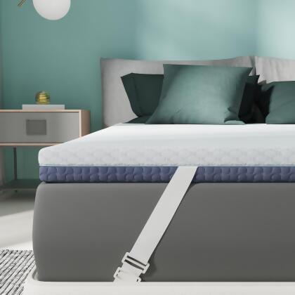 RELEEP 2 INCH MEMORY FOAM MATTRESS TOPPER FULL SOFT MATTRESS RL-20103 - WHITE - Open Box 