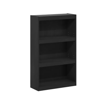 FURINNO JAYA ENHANCED HOME BOOKCASE 3-TIER ADJUSTABLE BOOKSHELF - BLACKWOOD - Open Box 