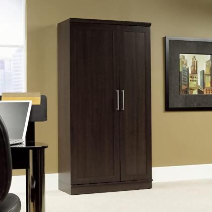 Realspace 36"W 12-Shelf Storage Cabinet 594165 - Dakota Oak - Open Box alternate image