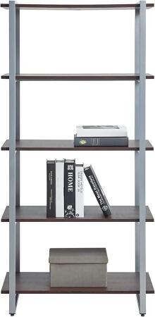Realspace Trezza 60"H 4-Shelf Bookcase 4108440 - Warm Walnut - Open Box alternate image