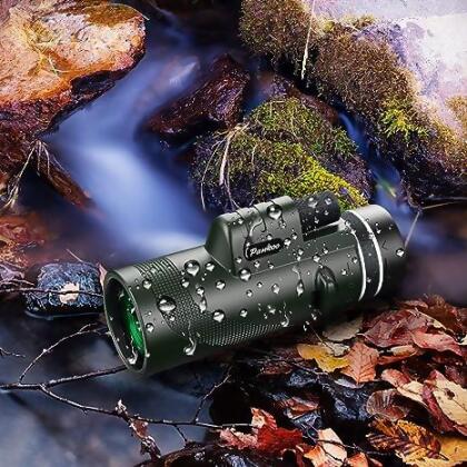 Pankoo 40X60 Monocular Telescope High Power Monocular BAK4 Prism 10010 - Green - Open Box alternate image