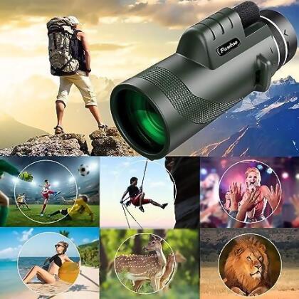 Pankoo 40X60 Monocular Telescope High Power Monocular BAK4 Prism 10010 - Green - Open Box alternate image