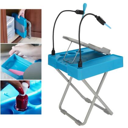Salon Step The Beauty Footrest for Easy At-Home Pedicures Treat Your Feet - Blue - Open Box alternate image