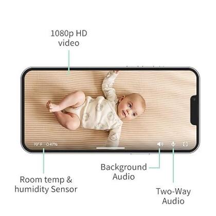 Owlet Cam 2 Smart Baby Monitor HD Video Cam BC06NNBBJ - WHITE - Open Box alternate image