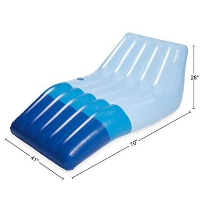 Funsicle 5.8 ft Happy Sleeper Inflatable Floating Lounge with Cup Holder alternate image