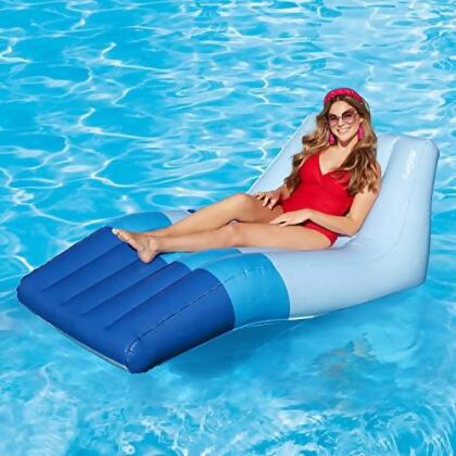 Funsicle 5.8 ft Happy Sleeper Inflatable Floating Lounge with Cup Holder alternate image