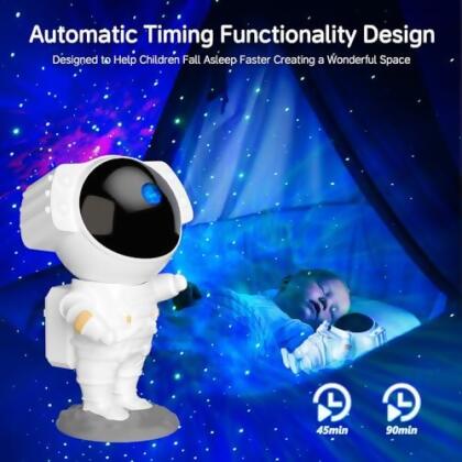 HIJOPIB Star Projector Nebula Galaxy Bedroom Starry Ceiling Led Lamp - WHITE - Open Box alternate image