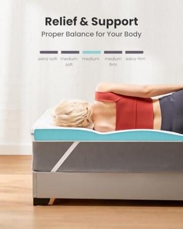 Dreamsmith 3 Inch Memory Foam Mattress Topper Full DSMTF3 - White - Open Box alternate image