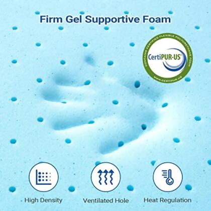 Maxzzz 4 Inch Mattress Topper Full - Cool Gel Memory Foam Mattress Topper alternate image