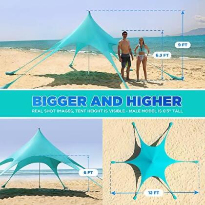 Fayloch Beach Sun Shade Tent Canopy - Turquoise - Open Box alternate image