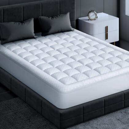 NOVTED MEMORY FOAM MATTRESS PAD TWIN XL FOR PRESSURE RELIEF - WHITE - Open Box alternate image