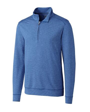 Cutter & Buck Shoreline Heathered Quarter Zip Mens Pullover
