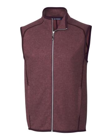 Cutter & Buck Mainsail Sweater-Knit Mens Big and Tall Full Zip Vest 