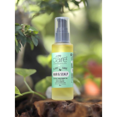 Claire Organics Clary Sage Hair and Scalp Treatment Oil 