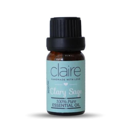 Claire Organics Clary Sage Pure Essential Oil (10ml) 