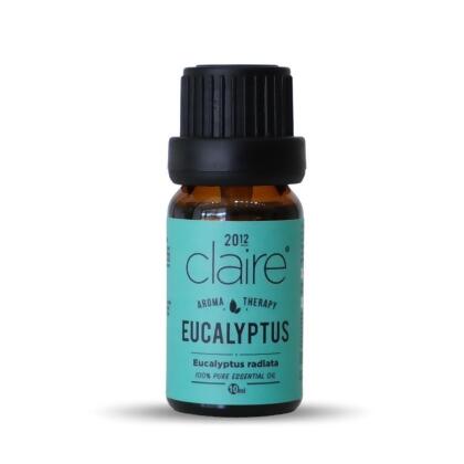 Claire Organics Eucalyptus Pure Essential Oil (10ml) 
