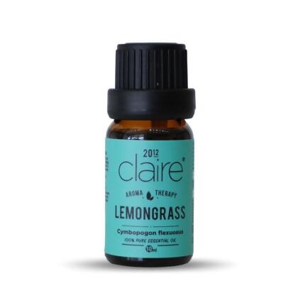 Claire Organics Lemongrass Pure Essential Oil (10ml) 