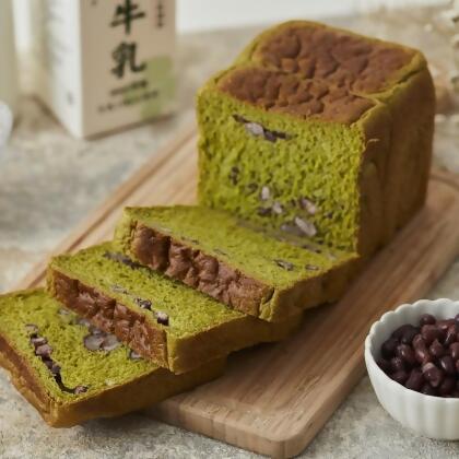 京都宇治抹茶紅豆芋泥生吐司 