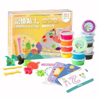 【mamayo】記憶黏土十二色組(含黏土工具組、壓模、擬人配件組、操作手冊)