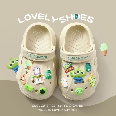 可愛系列 巴斯光年版 兒童洞洞拖鞋 造型拖鞋 