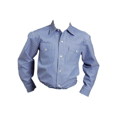 Stetson Western Shirt Boys L/S Snap Stripe Blue 11-030-0476-0802 BU 