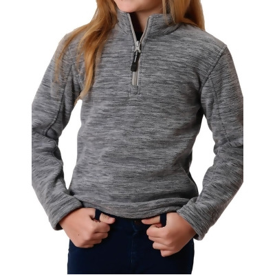 Roper Western Jacket Girls Micro Fleece Zip Gray 03-298-0692-6117 GY 