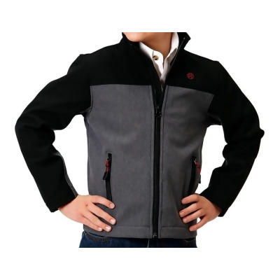 Roper Western Jacket Boys Zip Fleece Lined Gray 03-397-0780-6142 GY 