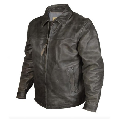 StS Ranchwear Western Jacket Boys Rifleman Leather Zip Black STS5465 
