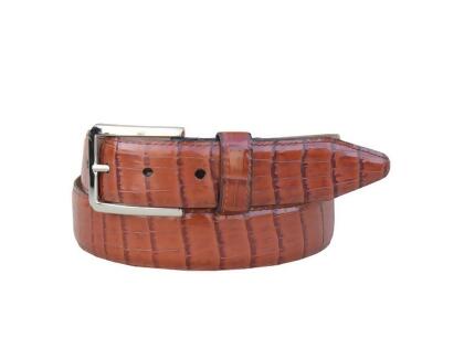 Lejon Dress Belt Mens Lexington Leather Crocodile Design 19863 
