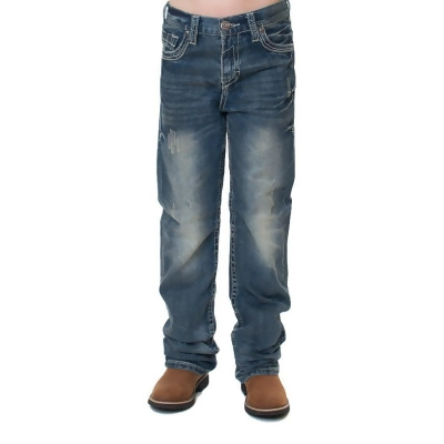 B. Tuff Western Denim Jeans Boys Torque Button Medium Wash BJTRQE 