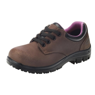 Avenger Work Shoes Womens Foreman Oxford Lace Leather Brown 7164 